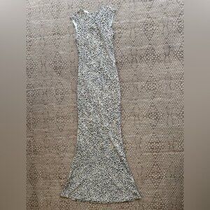 Rebecca Vallance Women's Animal Leopard Cheetah Print Maxi Dress Size 0‎